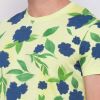 Floral Printed Slim Fit T-Shirt - Cotton-Polyester Blend, Round Neck, Short Sleeves, Vibrant Botanical Prints, Available in Light Colors (S-3XL) Manufacturers  in Delhi