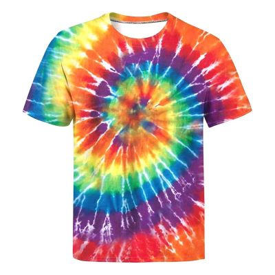 Rainbow Stripe Tie Dye T Shirt Manufacturers, Suppliers, Exporters in Yangon