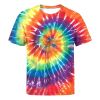 Rainbow Stripe Tie Dye T Shirt Manufacturers  in Delhi