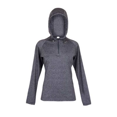 Active Womens Hooded T-Shirt – Moisture-Wicking, Breathable Polyester for Workouts in Neon Pink, Light Blue, Grey (S-XL) Manufacturers, Suppliers, Exporters in Yangon