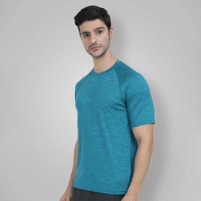 Athletic Fit Raglan Sleeve Polyester T-Shirt - Stretchable and Lightweight for Sports, Fitness, and Casual Wear (Sizes S to XL) Manufacturers, Suppliers, Exporters in Yangon