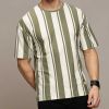 Casual Oversized Striped T-Shirt – Yarn-Dyed for Long-Lasting Color in Various Patterns Manufacturers  in Delhi