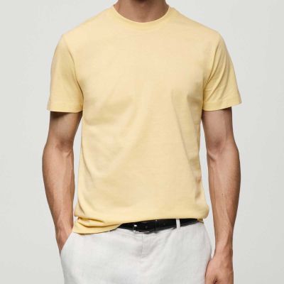 Classic Basic Cotton T-Shirt - Regular Fit Crew Neck in Soft, Eco-Friendly Fabric (Sizes S to XXL) Manufacturers, Suppliers, Exporters in Yangon