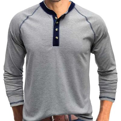 Classic Cotton Henley Shirt for Men - Short Sleeve, 3-Button Neckline, Breathable & Lightweight Manufacturers, Suppliers, Exporters in Yangon