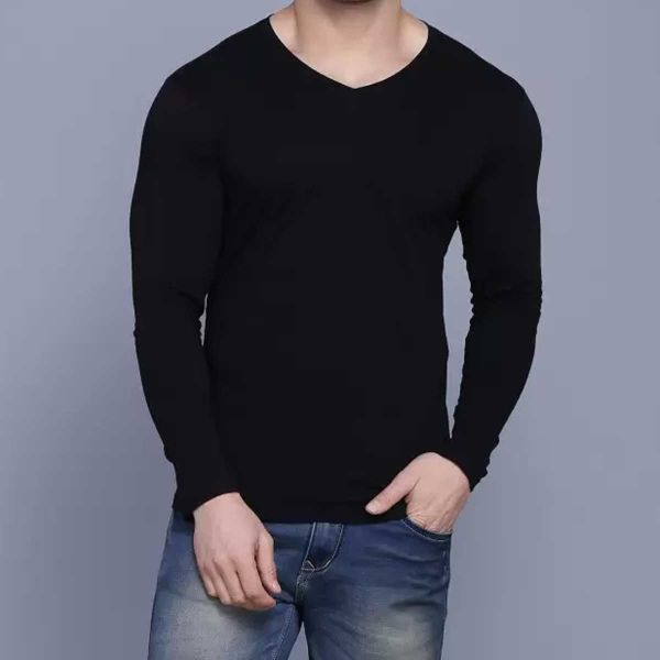 Classic Cotton V-Neck T-Shirt – 100% Soft & Breathable Cotton, Regular Fit | S to XXL Manufacturers  in Delhi