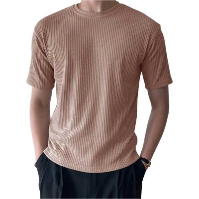 Classic Knitted Crew Neck T-Shirt for Men - 100% Cotton, Regular Fit, Soft and Breathable Fabric Manufacturers, Suppliers, Exporters in Yangon