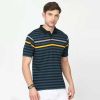 Classic Striped Polo | 100% Cotton | Regular Fit | Light Blue and White Stripes | S-XXL Manufacturers  in Delhi