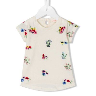 Embroidered Girls’ T-Shirt - Regular Fit Crew Neck Top in 100% Cotton for Ages 3-15 with Unique Embroidery Designs Manufacturers, Suppliers, Exporters in Yangon