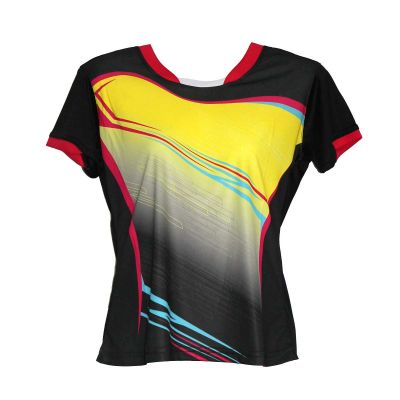 Fitted Womens Sports T-Shirt | Moisture-Wicking V-Neck Design | Ideal for Fitness, Gym, and Outdoor Use Manufacturers, Suppliers, Exporters in Yangon