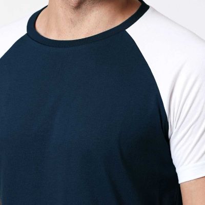 Half Sleeve Raglan T-Shirt – Cotton-Polyester Blend for Sports & Casual Wear Manufacturers, Suppliers, Exporters in Yangon