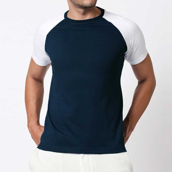 Half Sleeve Raglan T-Shirt – Cotton-Polyester Blend for Sports & Casual Wear Manufacturers  in Delhi