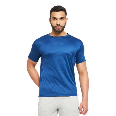 Knitted Athletic T-Shirt for Men - 85% Polyester, 15% Spandex, Moisture-Wicking Fabric Manufacturers, Suppliers, Exporters in Yangon