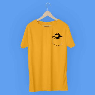 Logo Pocket T-Shirt for Men - 100% Cotton, Regular Fit with Small Logo Print on Pocket Manufacturers, Suppliers, Exporters in Yangon