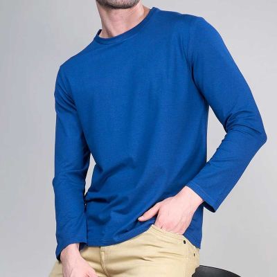 Long Sleeve Crewneck T-Shirt | Soft Cotton for Casual Layering Manufacturers, Suppliers, Exporters in Yangon