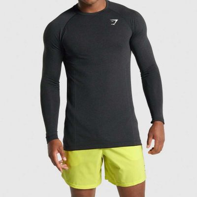 Long Sleeve Gym T-Shirt – 100% Polyester with Thumbholes, Regular Fit Manufacturers, Suppliers, Exporters in Yangon