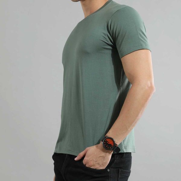 Mens Bamboo Blend T-Shirt – Relaxed Fit, Eco-Friendly and Anti-Bacterial for Casual Wear Manufacturers  in Delhi