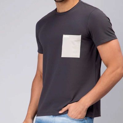 Mens Half Sleeve Pocket T-Shirt - 100% Cotton & Breathable Fabric Manufacturers, Suppliers, Exporters in Yangon