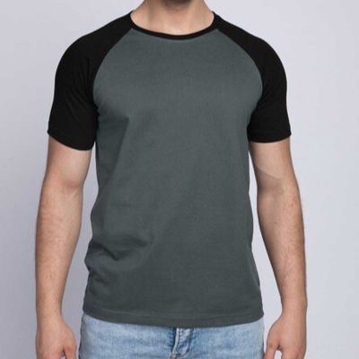 Mens Half Sleeve Raglan T-Shirt - Cotton-Polyester Blend for Comfort Manufacturers, Suppliers, Exporters in Yangon