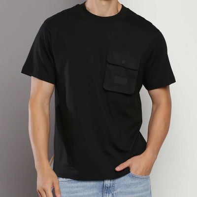 Mens Pocket T-Shirt | 100% Cotton | Casual Round Neck | M-XXL Manufacturers, Suppliers, Exporters in Yangon