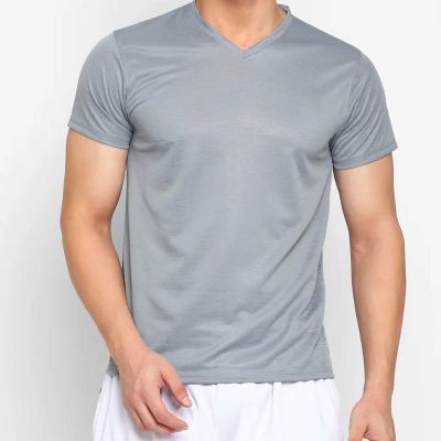 Mens Polyester V-Neck T-Shirt – Slim Fit, Lightweight, and Moisture-Wicking for Activewear Manufacturers, Suppliers, Exporters in Yangon