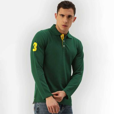 Mens Polo Full Sleeve T-Shirt – Slim Fit, Stylish Cotton-Poly Blend for Smart Casual Wear Manufacturers, Suppliers, Exporters in Yangon