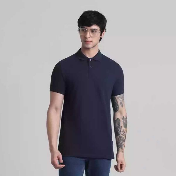 Pique Cotton Polo T-Shirt | Soft, Textured Weave & Regular Fit Manufacturers  in Delhi