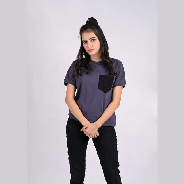 Pocket Lycra T-Shirt – 90% Cotton, 10% Lycra, Regular Fit with Stretch | S to 3XL Manufacturers  in Delhi