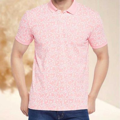 Printed Collar T-Shirt | 100% Cotton | Regular Fit | Unique Designs | S-3XL Manufacturers, Suppliers, Exporters in Yangon