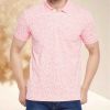 Printed Collar T-Shirt | 100% Cotton | Regular Fit | Unique Designs | S-3XL Manufacturers  in Delhi