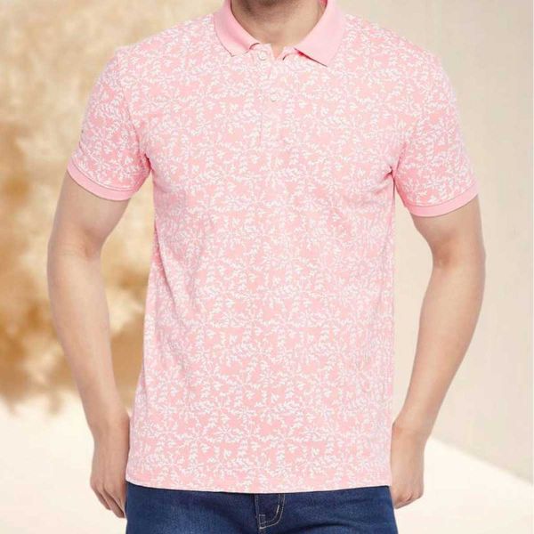 Printed Collar T-Shirt | 100% Cotton | Regular Fit | Unique Designs | S-3XL Manufacturers  in Delhi