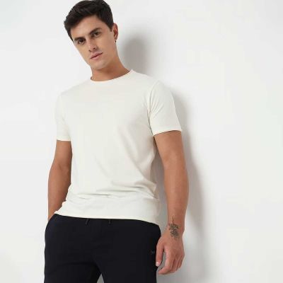 Slim Fit Crewneck T-Shirt | Stretchable Cotton Blend for Casual Wear Manufacturers, Suppliers, Exporters in Yangon