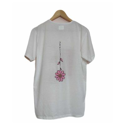 Slim Fit Floral Pattern T-Shirt – Hand-Painted Design on Soft Cotton-Poly Blend Manufacturers, Suppliers, Exporters in Yangon