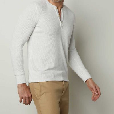 Slim Fit Ribbed Knit Henley - Long Sleeves, Flexible Fabric for Comfortable Layering Manufacturers, Suppliers, Exporters in Yangon