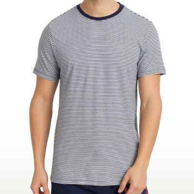 Trendy Striped Cotton T-Shirt | 65% Polyester, 35% Cotton | Regular Fit Manufacturers, Suppliers, Exporters in Yangon