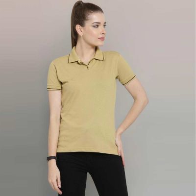 Womens Fitted Corporate T-Shirt | Cotton Spandex, Moisture-Wicking | Professional Office Wear Manufacturers, Suppliers, Exporters in Yangon