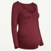 Womens Fitted Maternity T-Shirt | Flattering V-Neck Design with Stretch | Perfect for Maternity Wear Manufacturers  in Delhi