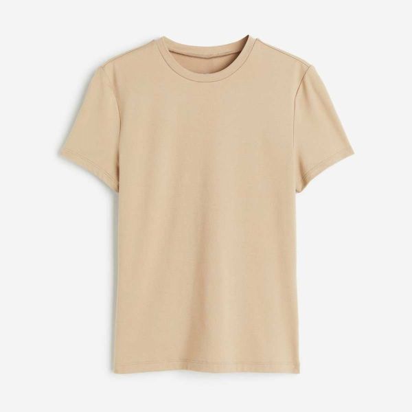 Womens Fitted Plain T-Shirt - Stretchable Cotton-Lycra Round Neck Tee for a Flattering Fit Manufacturers  in Delhi