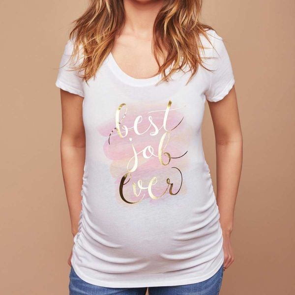 Womens Graphic Maternity T-Shirt | Soft Cotton, Playful Prints | Ideal for Everyday Wear & Social Gatherings Manufacturers  in Delhi