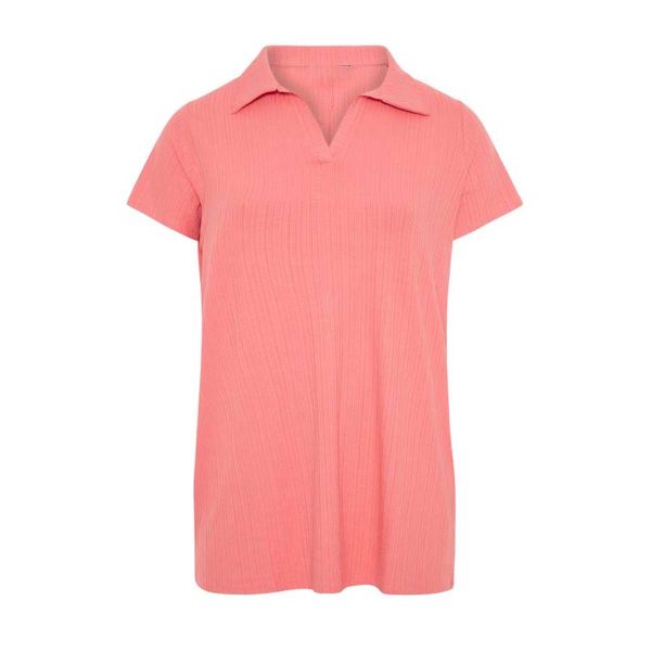 Womens Ribbed Polo T-Shirt | Body-Hugging Fit with Stretchy Fabric | Ideal for Casual & Dressy Occasions Manufacturers  in Delhi