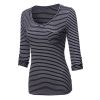 Womens Basic Striped T Shirt Soft Cotton Casual Wear XS to XL Manufacturers  in Delhi