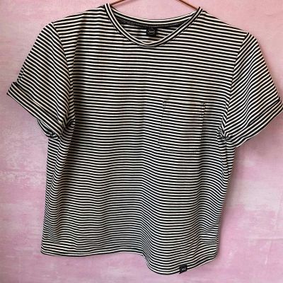 Womens Boxy Striped T Shirt Relaxed Fit Casual Wear XS to XL Manufacturers, Suppliers, Exporters in Yangon