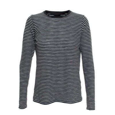 Womens Long Sleeve Striped T Shirt Soft Cotton Casual Wear XS to XL Manufacturers, Suppliers, Exporters in Yangon